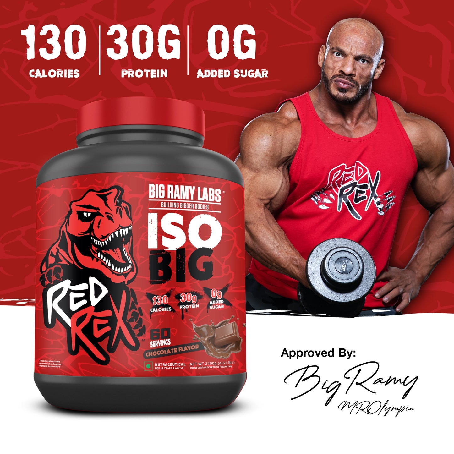 Big Ramy Labs RedRex ISO Big Whey (4.5lbs)