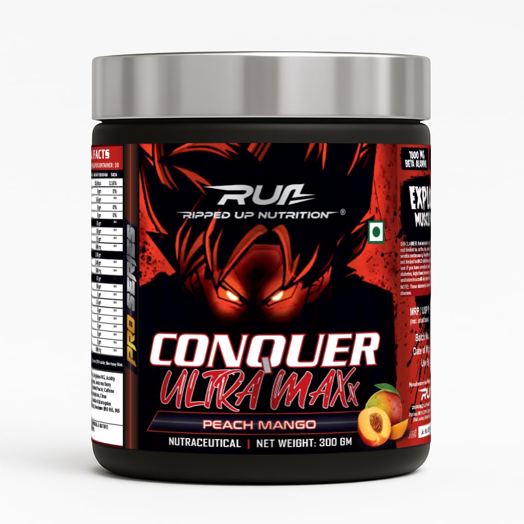 Ripped Up Nutrition Conquer Ultra Maxx - Pre Workout - 300gm