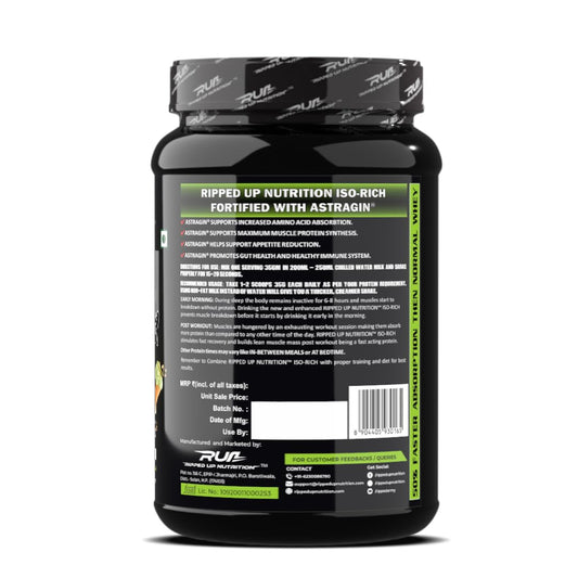 Ripped up Nutrition Iso-Rich 1 kg (Free Delivery) (Cash on Delivery available)