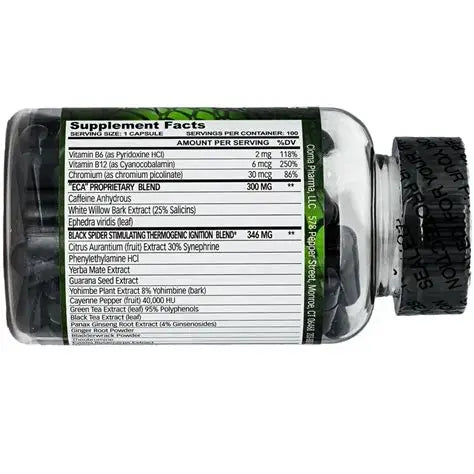 Black Spider Fat Burner | 100 capsules (Free Delivery) (Cash on Delivery available)