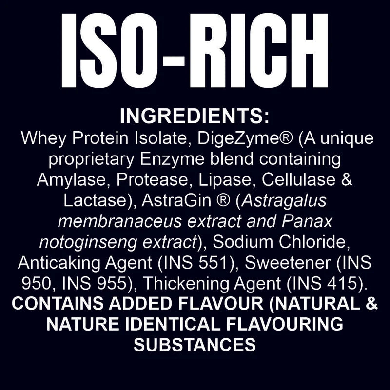 Ripped Up Nutrition IsoRich Whey Protein 2kg | Premium Isolate Protein | 30gm Protein