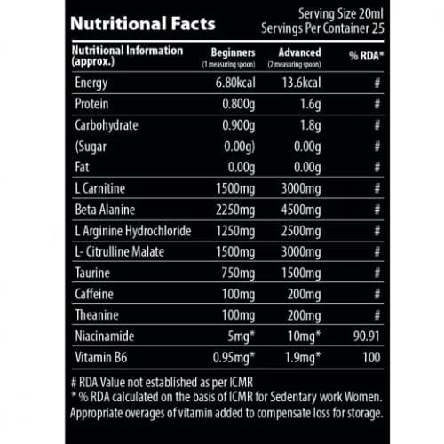 QNT CarniPump 500 ml (25 servings) (Free Delivery) (Cash on Delivery available)