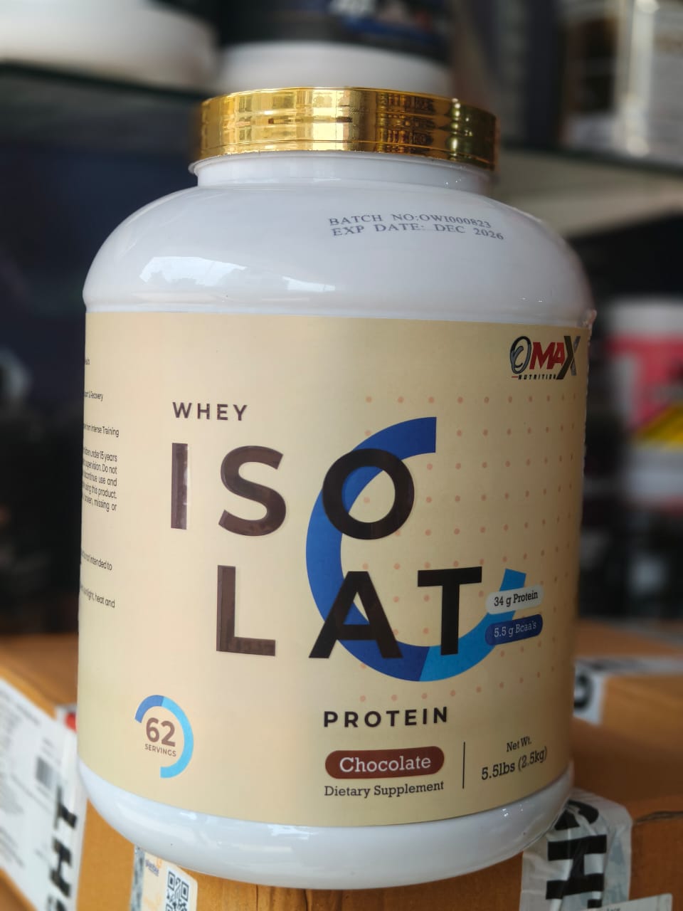 OMAX Nutrition Isolate Protein 2.5 kgs