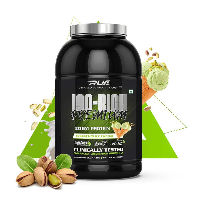 Ripped Up Nutrition IsoRich Whey Protein 2kg | Premium Isolate Protein | 30gm Protein