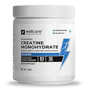 Wellcore - Pure Micronised Creatine Monohydrate (Unflavoured) 83 servings (Free Delivery) (Cash on Delivery available)