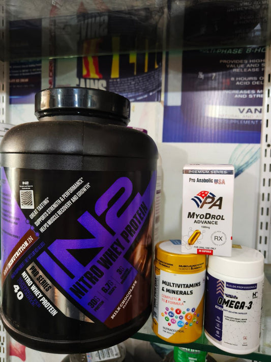 BEST GAINING STACK (IN2 NITRO WHEY ++++)