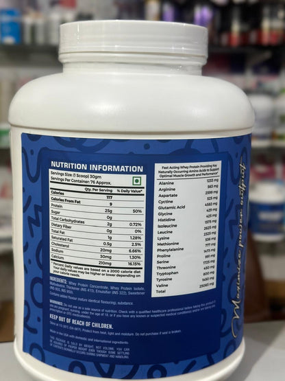 Walter Whey 2.27 kg | 76 Servings | 25 Gms protein per serving (Free Delivery) (Cash on Delivery available)