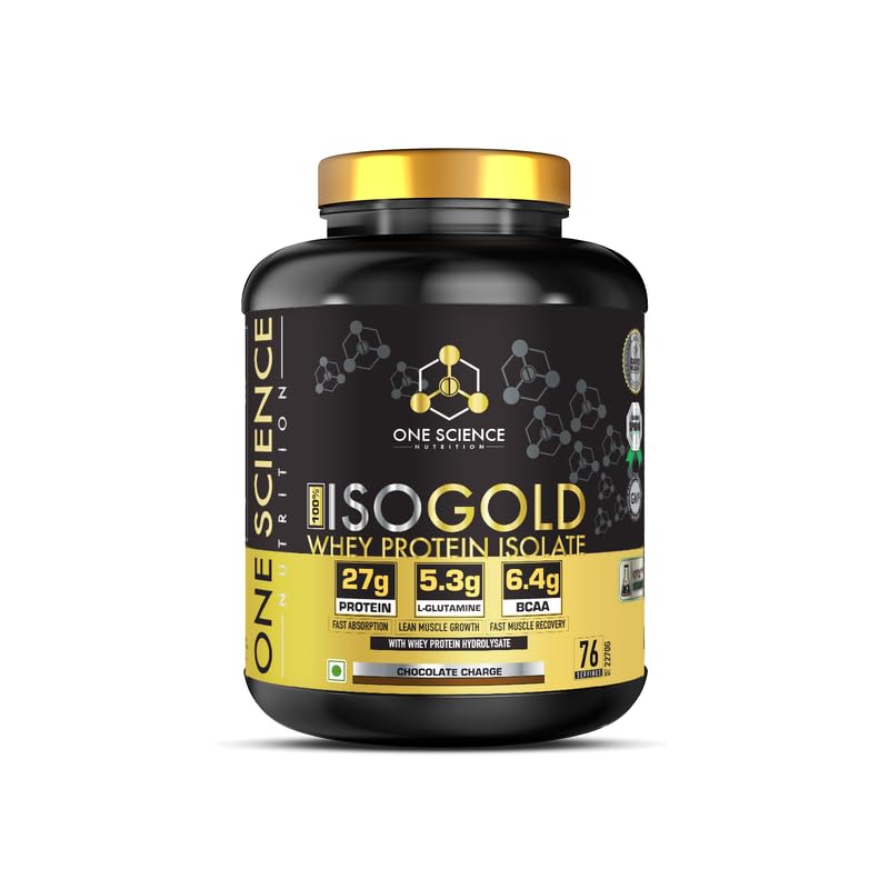 One Science Nutrition (OSN) 100% Iso Gold Whey Protein 5 lbs [Grass Fed Whey]- 27g Protein, 5.3g Glutamine, 6.4g BCAA