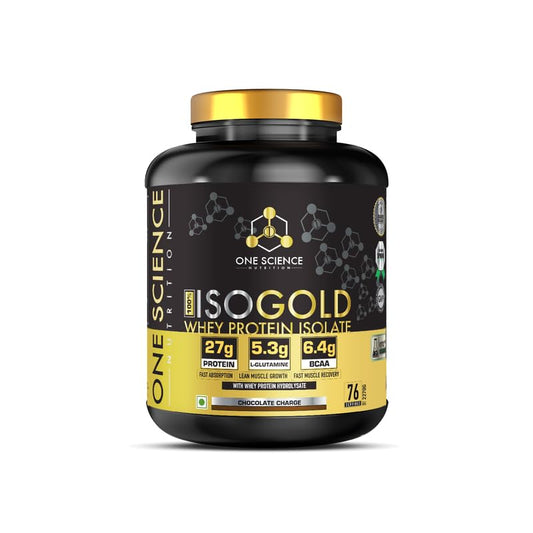 One Science Nutrition (OSN) 100% Iso Gold Whey Protein 5 lbs [Grass Fed Whey]- 27g Protein, 5.3g Glutamine, 6.4g BCAA