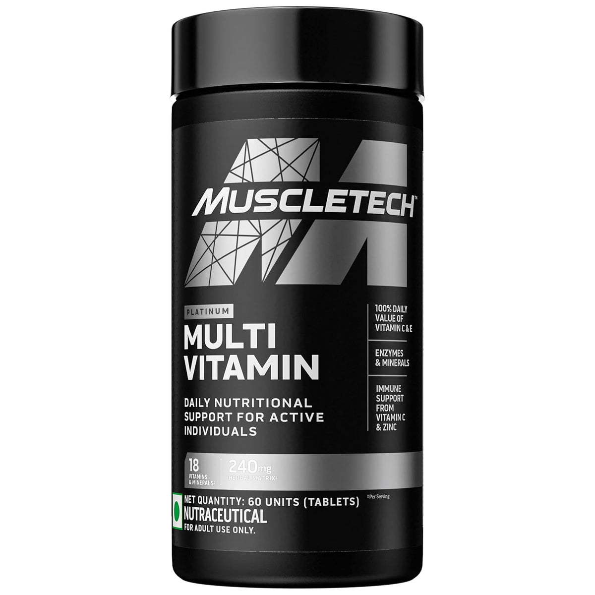Muscletech Multi Vitamins 60 tabs | 60 Servings (Free Delivery)