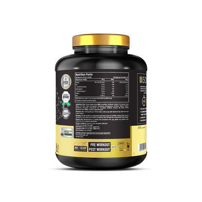 One Science Nutrition (OSN) 100% Iso Gold Whey Protein 5 lbs [Grass Fed Whey]- 27g Protein, 5.3g Glutamine, 6.4g BCAA
