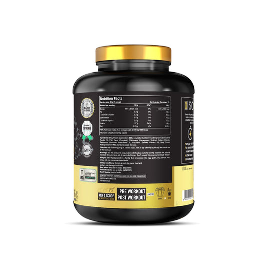 One Science Nutrition (OSN) 100% Iso Gold Whey Protein 5 lbs [Grass Fed Whey]- 27g Protein, 5.3g Glutamine, 6.4g BCAA