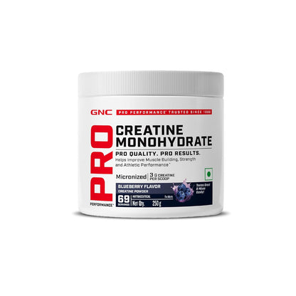 GNC Pro Performance Creatine Monohydrate - 3000mg Creatine Per Scoop | Micronized for Faster Absorption | Flavoured | 250gm