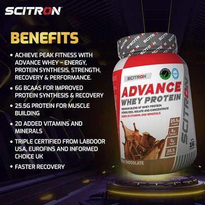 Scitron Advance Whey Protein-1kg (Free Delivery) (Cash on Delivery available)