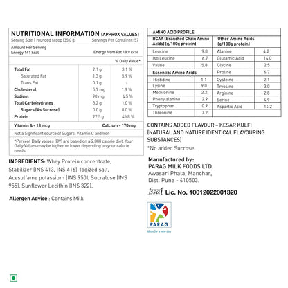 Avvatar 100% Performance Whey | 2 Kg | 27.5g protein|