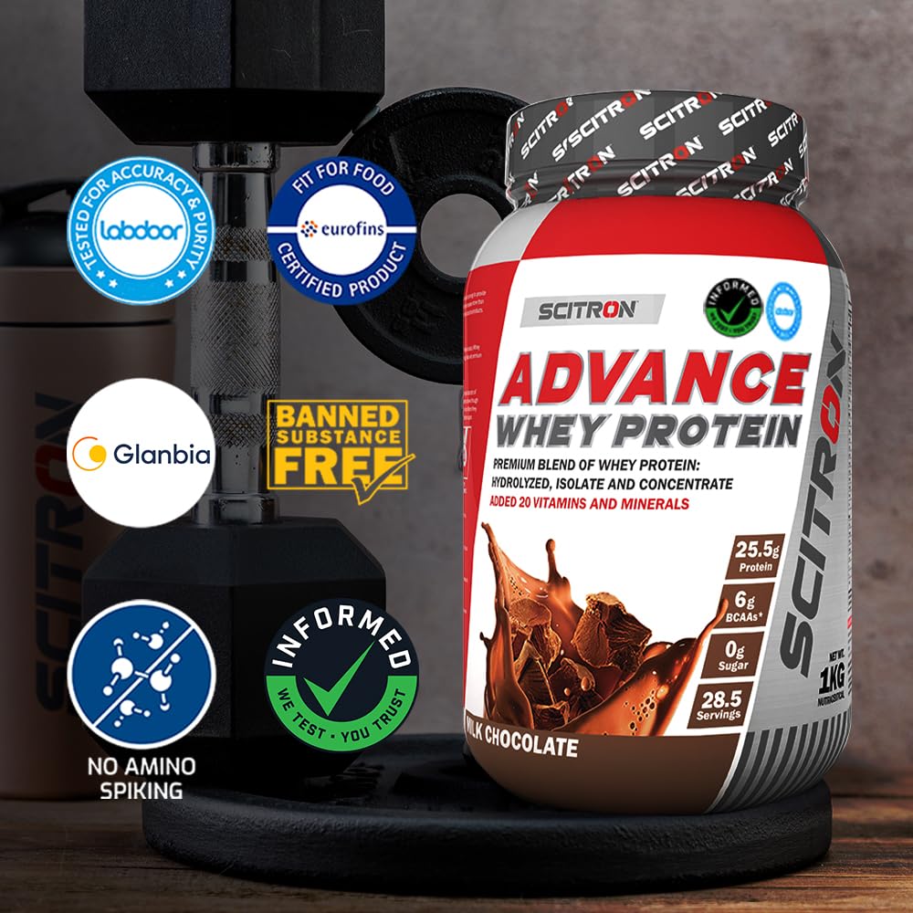Scitron Advance Whey Protein-1kg (Free Delivery) (Cash on Delivery available)