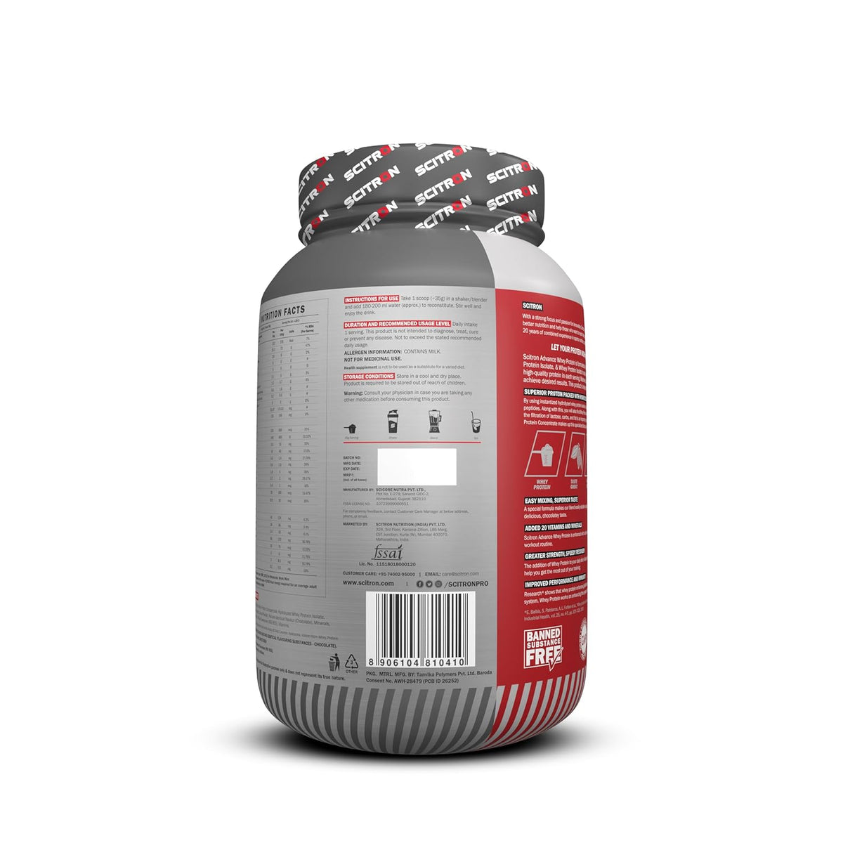Scitron Advance Whey Protein-1kg (Free Delivery) (Cash on Delivery available)