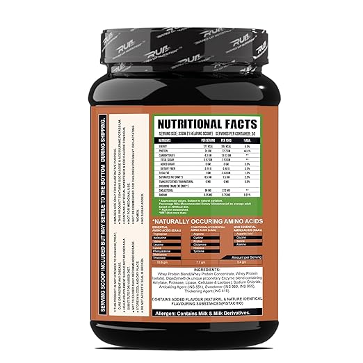 Ripped Up Nutrition - Whey Pro (TRUSTIFIED) 1 kg | 24g Protein | 0g Sugar | Low Carb |
