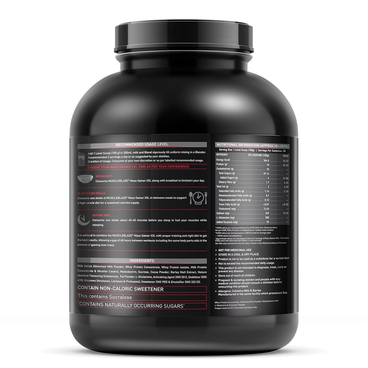 MuscleBlaze XXL Gainer 3kg (Free Delivery)