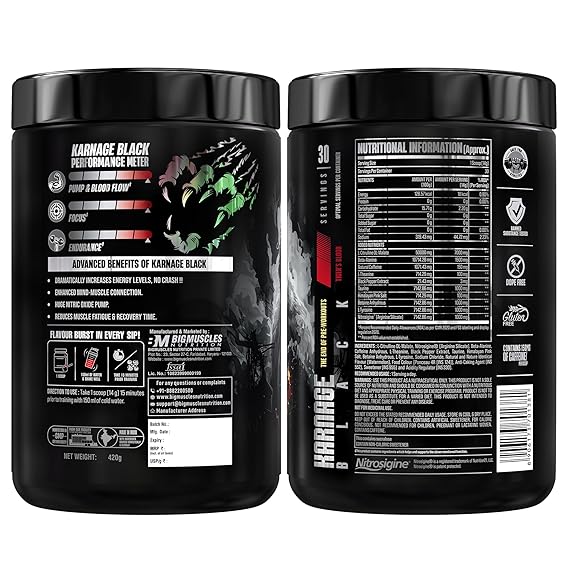 Big Muscle Karnage Black Pre Workout