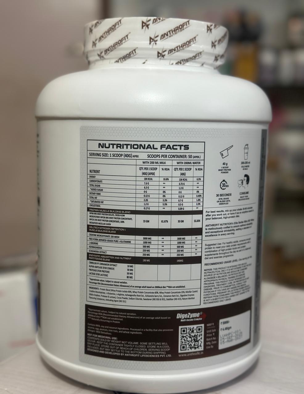 ANTHROFIT NUTRITION Nitro Iso Protein 2 kg (Free Delivery) (Cash on Delivery available)