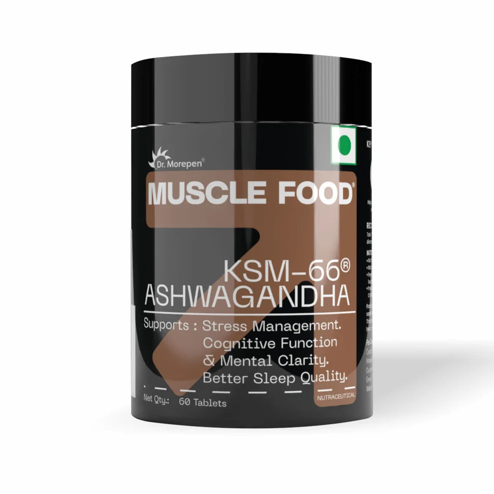 Dr. Morepen Muscle Food KSM-66 Ashwagandha 60 Tablets
