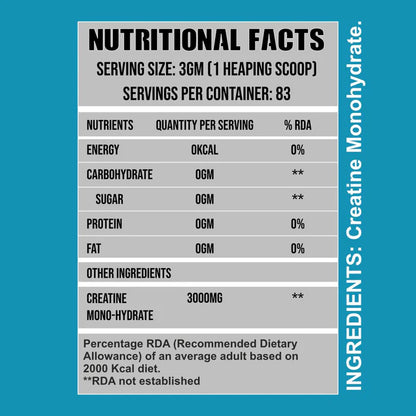 Ripped Up Nutrition - Creatine Monohydrade , 33 servings (Unflavoured)