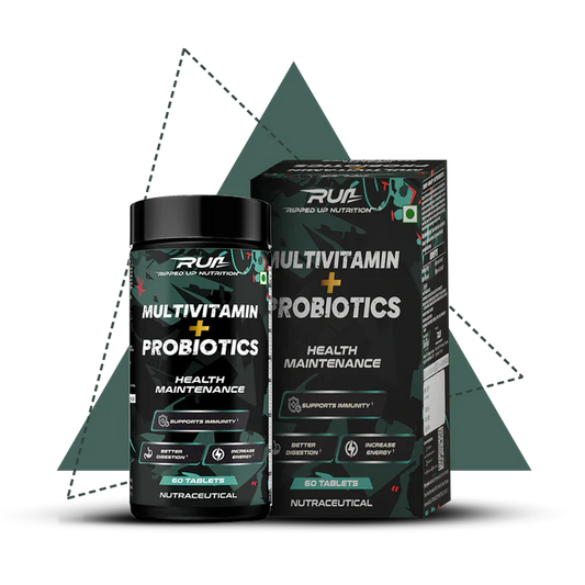 Ripped Up Nutrition - Multivitamin with Probiotics-For Men and Women | Safe and Trusted |