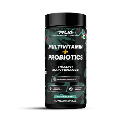 Ripped Up Nutrition - Multivitamin with Probiotics-For Men and Women | Safe and Trusted |