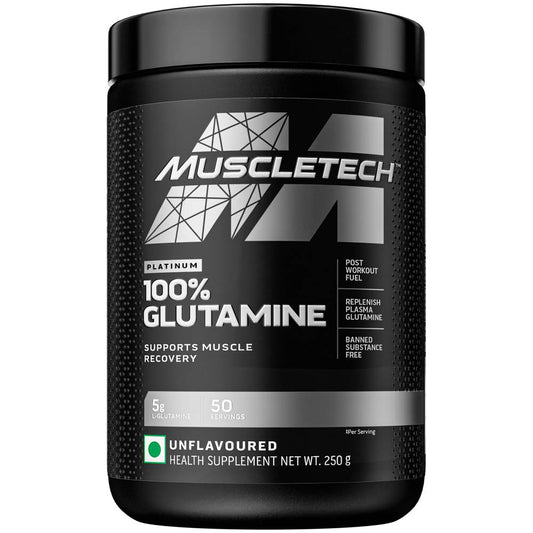 MuscleTech Platinum 100% Glutamine - 250 gm (0.55 Lb)