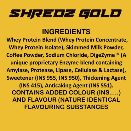 Ripped Up Nutrition Shredz Gold 2 kg | Premium Fat Burning Whey Protein