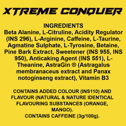 Ripped Up Nutrition Conquer Xtreme Pre Workout - 300g