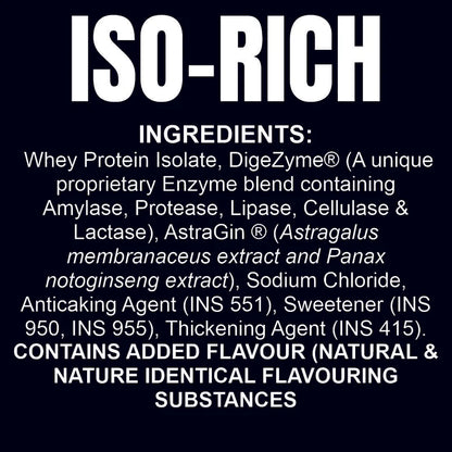 Ripped Up Nutrition IsoRich Whey Protein 2kg | Premium Isolate Protein | 30gm Protein