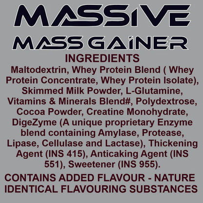 Ripped Up Nutrition Massive Mass Gainer 3kg (Free Delivery) (Cash on Delivery available)
