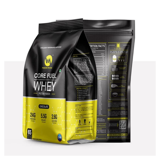 Muscle Throne Core Fuel Whey | Easy to Use | 24g Protein per Serve | With Shaker