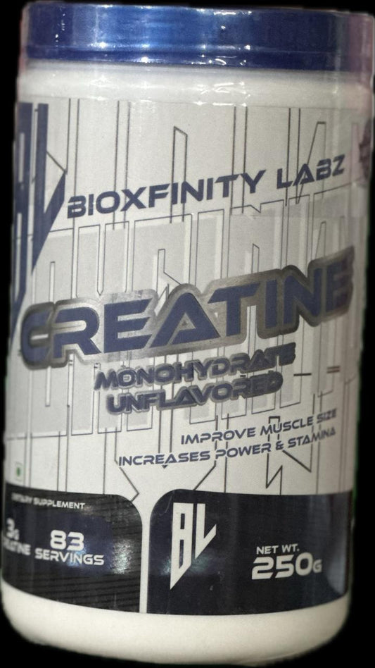 Bioxifinity Labz Creatine Monohydrate 250 gms (83 servings)