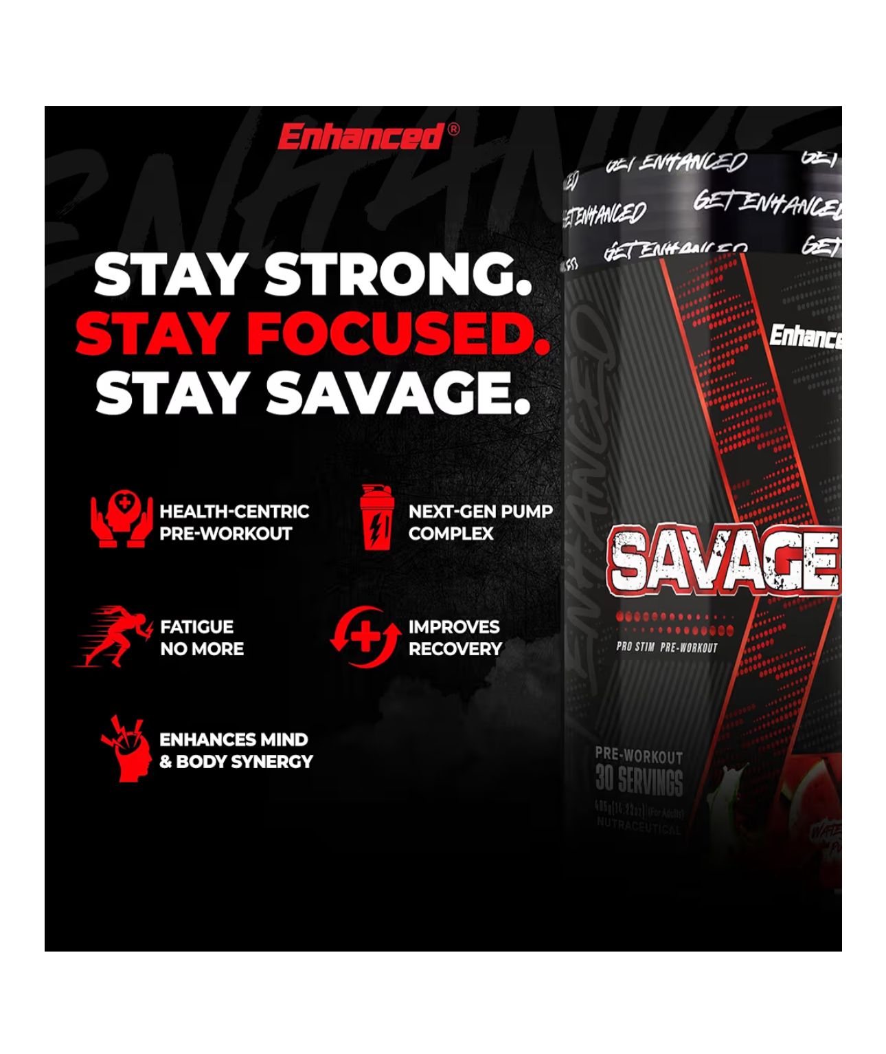ENHANCED SAVAGE PRE WORKOUT
