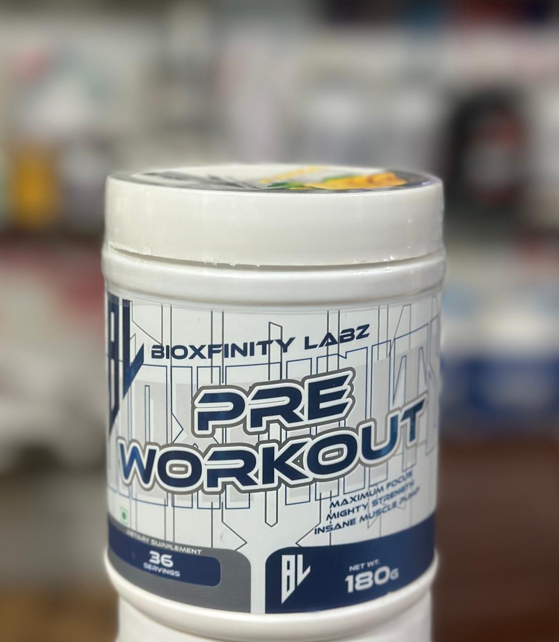 Bioxifinity Labz Pre Workout - 180 Gms | 36 servings (Free Delivery) (Cash on Delivery available)