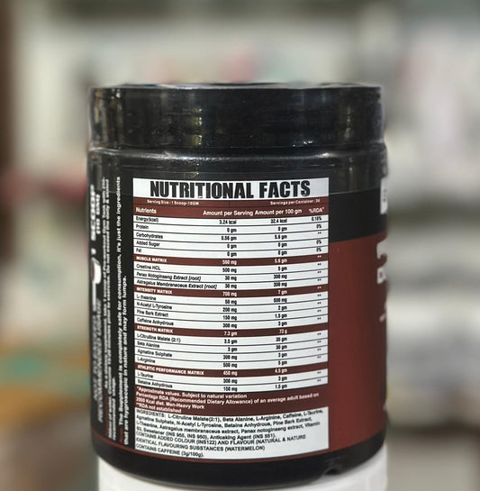 Gym Tank Double Shot pre workout 300 gms | 30 Servings (Free Delivery) (Cash on Delivery available)