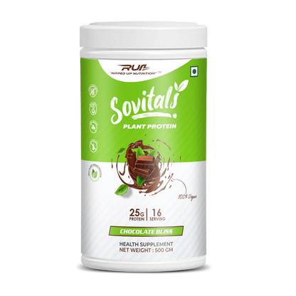 Ripped Up Nutrition Sovitals Plant Protein 500gm | For Lactose Intolerants