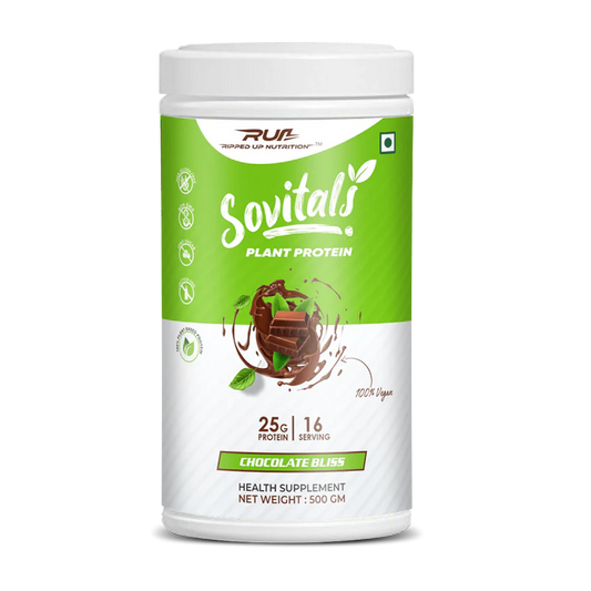 Ripped Up Nutrition Sovitals Plant Protein 500gm | For Lactose Intolerants