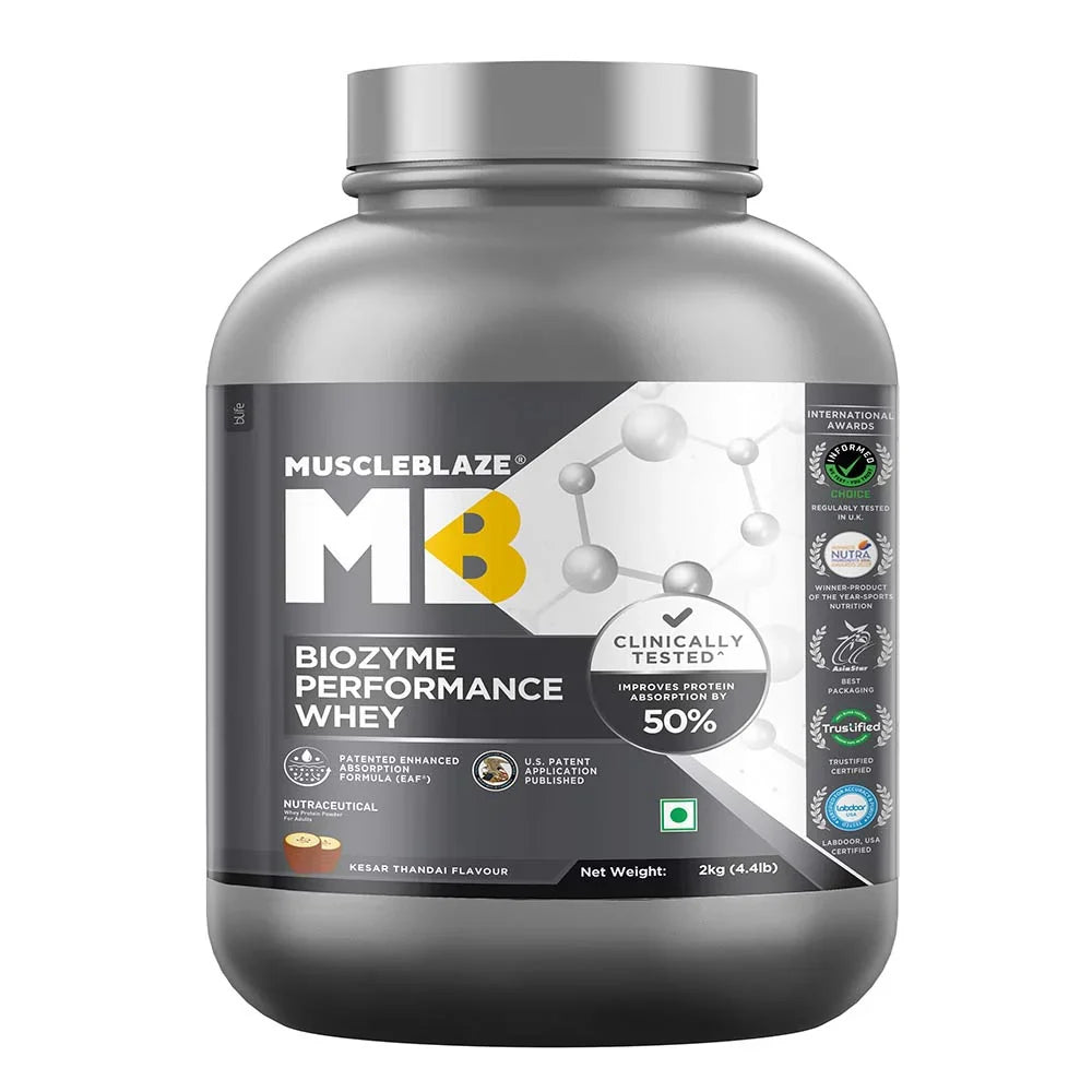 MuscleBlaze Biozyme Performance Whey 2kgs | 55 Servings (Free Delivery)