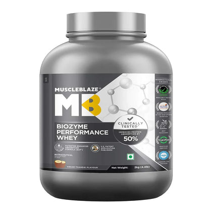 MuscleBlaze Biozyme Performance Whey 2kgs | 55 Servings (Free Delivery)