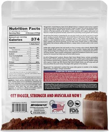 Myogenetix Massive High Calorie Weight Gainer 2.7kg